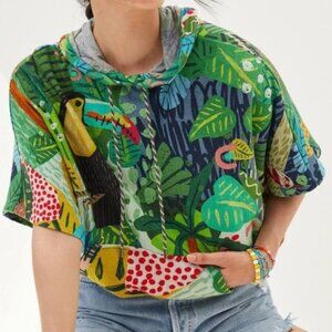 Anthropologie Blink Hoodie with Toucan, Excellent Condition, Sz S